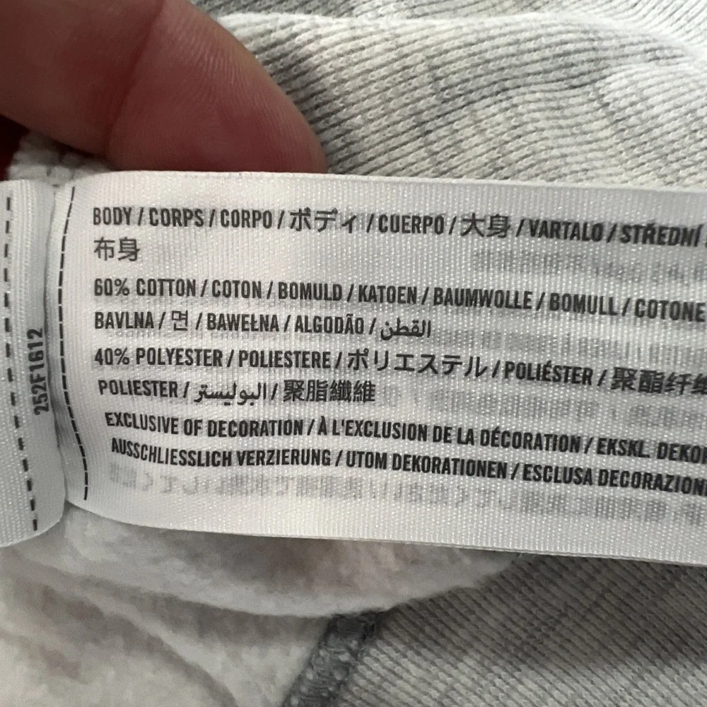 Abercrombie Fitch Kids Hoodie Full Zip Fleece‎ Lined Gray Size 17-18